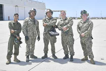 POINT MUGU, Calif. (August 9, 2022) – Sailors assigned to the "wall bangers" Airborne Command and Control Squadron (VAW) 117, poses for a photo following a seven-month deployment to the U.S. 3rd Fleet and 7th Fleet areas of operations with Carrier Air Wing (CVW ) 9, embarked aboard USS Abraham Lincoln (CVN 72).  CVW-9 deployed with a combination of fourth and fifth generation platforms that primarily represent 