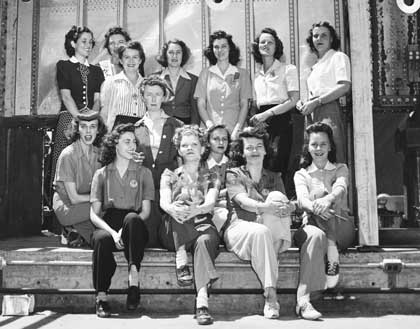 Convair women working during WWII